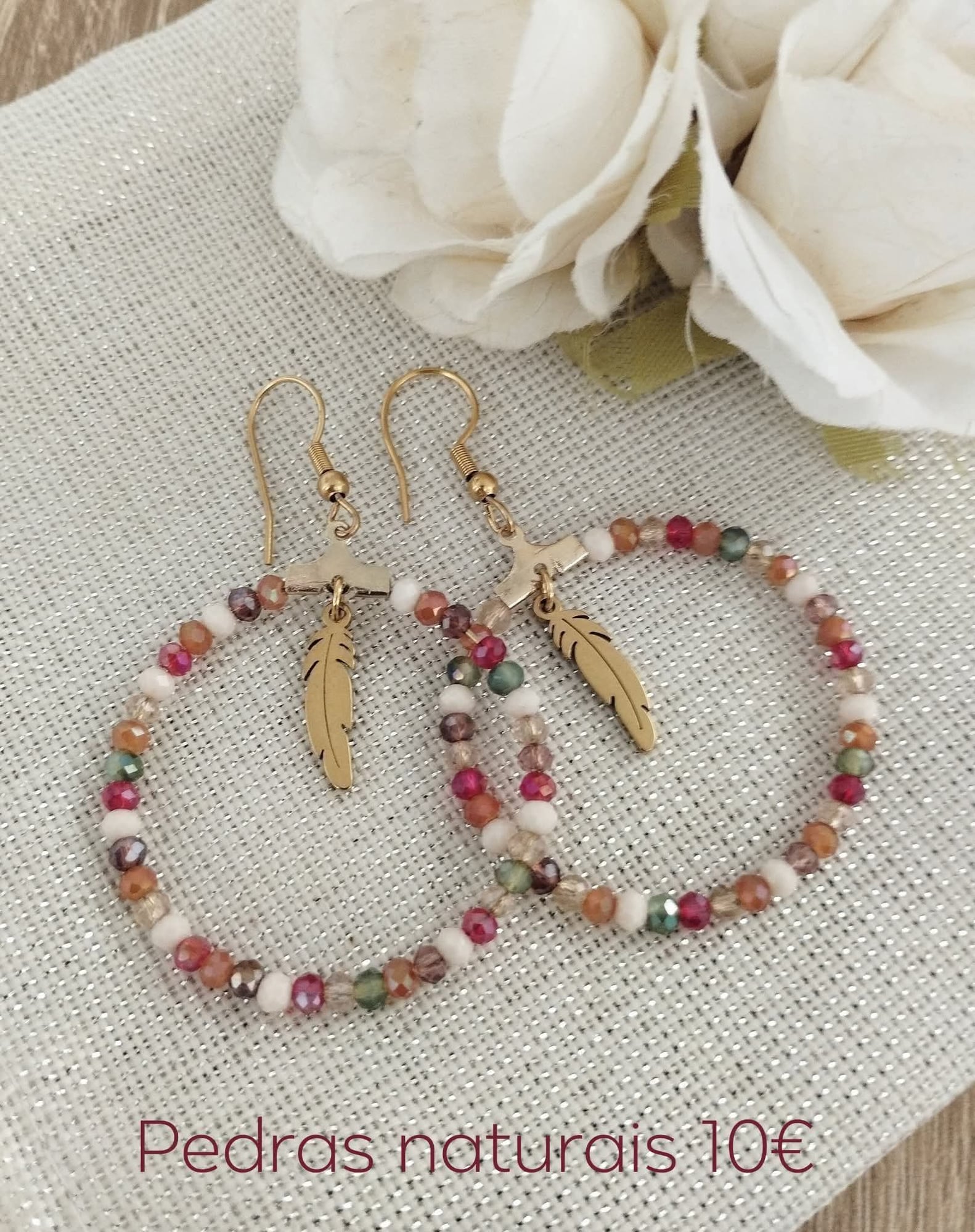 Boucles d'oreilles, bijou fait main