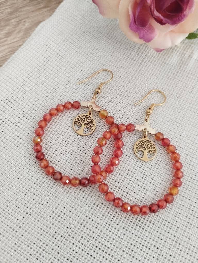 Boucles d'oreilles, bijou fait main